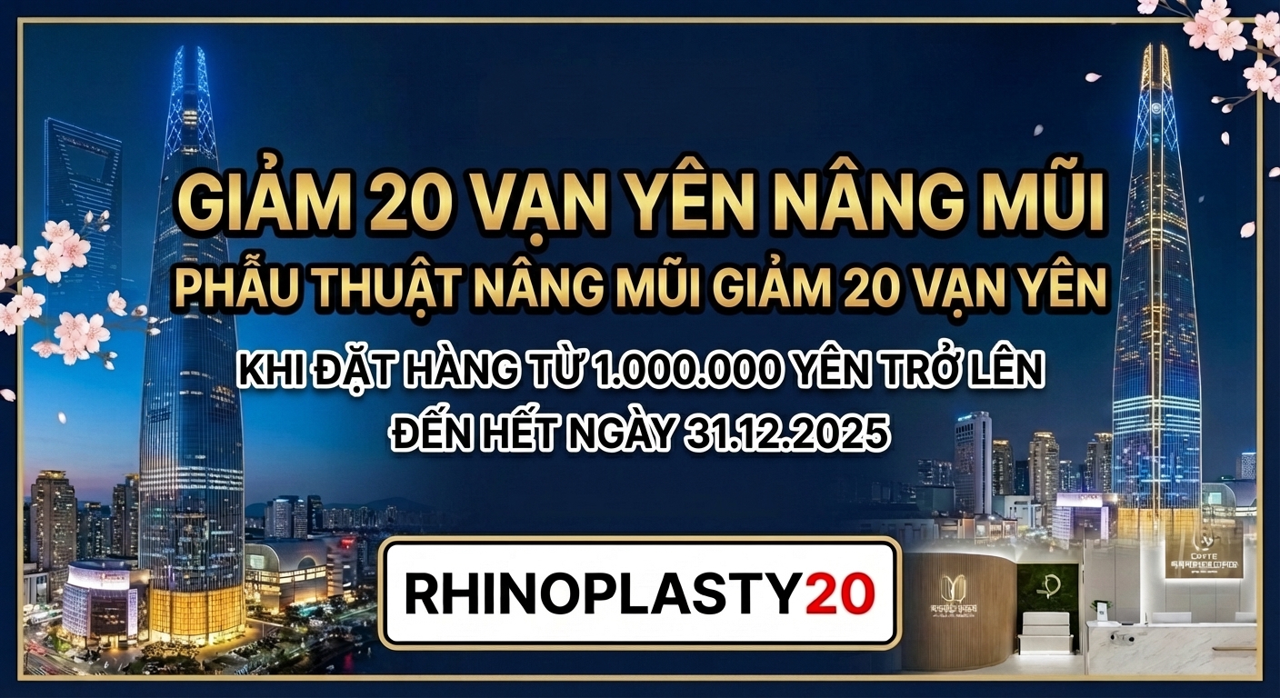 Giảm 200.000 won phẫu thuật mũi